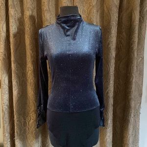 Zara glitter long sleeve bodysuit